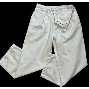 Grey Lab Los Angeles White High Rise Wide Leg Jean Denim Pants Size 27 Crossover